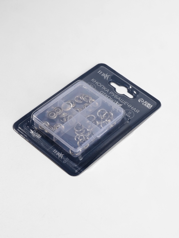 Кнопки рубаш откр d11мм (наб 10шт цена за наб) нерж сталь серебряный блистер TR Кнопки рубаш откр d11мм (наб 10шт цена за наб) нерж сталь серебряный блистер TR