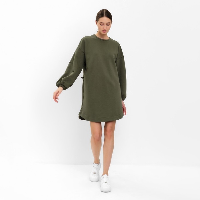 Платье женское MINAKU: Casual Collection цвет хаки, р-р 42 Платье женское MINAKU: Casual Collection цвет хаки, р-р 42