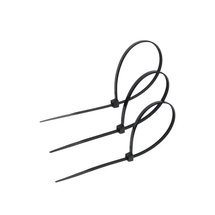 Хомут нейлоновый для стяжки, ТУНДРА, 3.6&times;200 мм, черный, 25 шт.