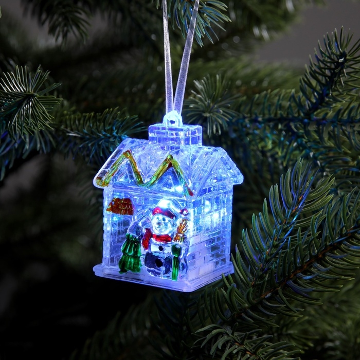 Ёлочная игрушка «Дед Мороз» 7 см, батарейки AG10х3 (в комплекте), свечение мульти (RGB) Ёлочная игрушка «Дед Мороз» 7 см, батарейки AG10х3 (в комплекте), свечение мульти (RGB)