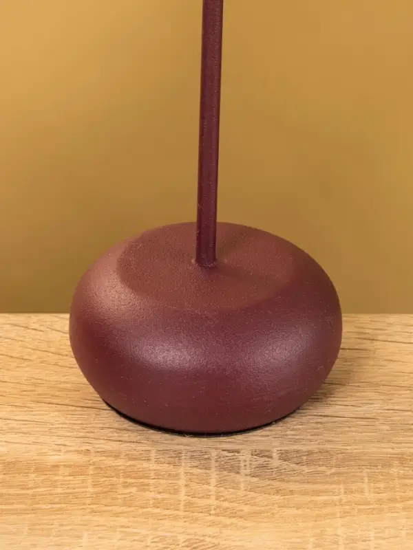 Подсвечник на 1 свечу текстурный "Баклажановый" 8х8х25,5 см