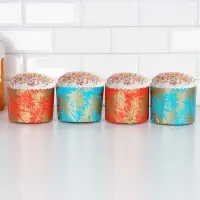 Форма бумажная для кулича &laquo;Сказочный лес&raquo;, 11&times;8.5 см, МИКС