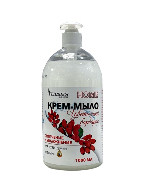 Крем-мыло HERMES INDUSTRY Цветочный барбарис, 1000 мл