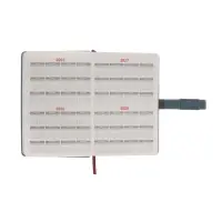 Ежедневник недатированный формат А5, с хлястиком, 112л, линия, пвх, Бирюзовый