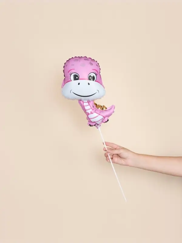 Воздушный шар фольгированный 15" &laquo;Динозаврик девочка&raquo;, 5 шт.