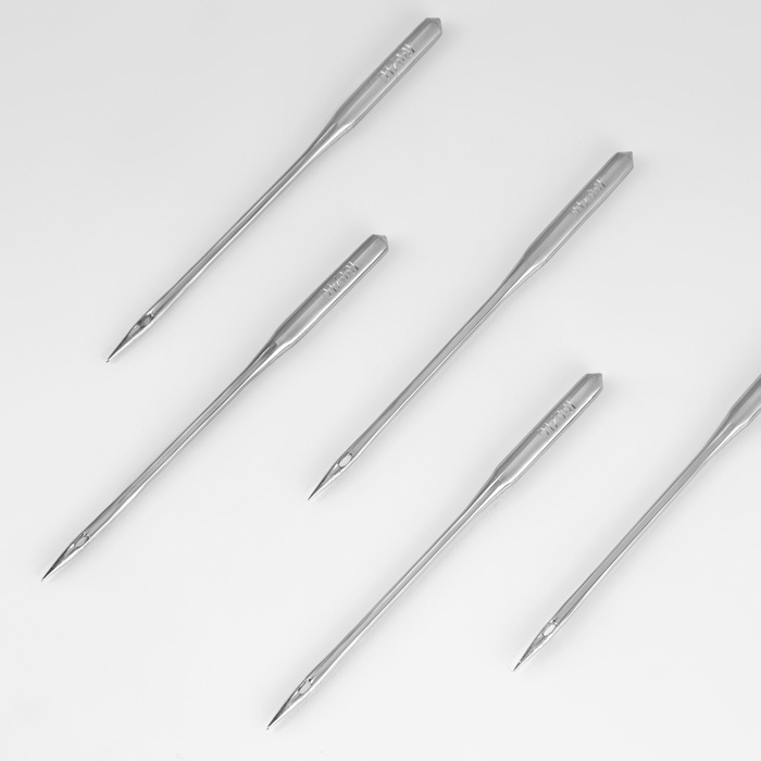 Иглы для бытовых швейных машин, для трикотажа, №100/16, 5 шт