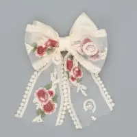 Бант для волос на заколке с вышивкой &laquo;Цветы&raquo;, Принцессы