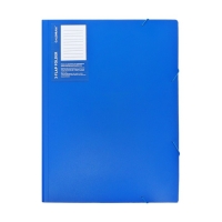 Папка на резинке А3, Calligrata, 700 мкм, до 300 листов, тиснение "песок", синяя Папка на резинке А3, Calligrata, 700 мкм, до 300 листов, тиснение "песок", синяя