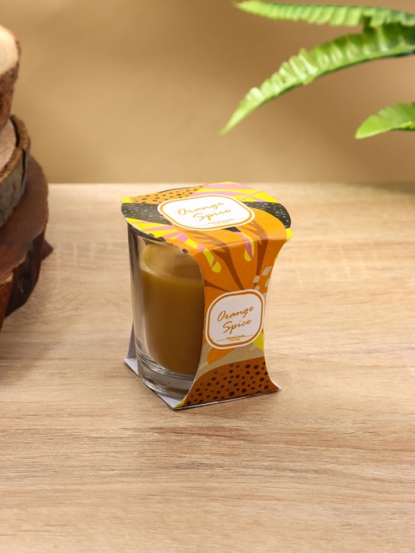 Свеча ароматическая "Candle" 85 гр, апельсиновые специи