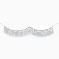 Гирлянда "Бахрома" 2 м серебреная