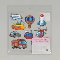 Термонаклейка &laquo;Транспорт&raquo;, 19.5&times;21 см, 8 дизайнов