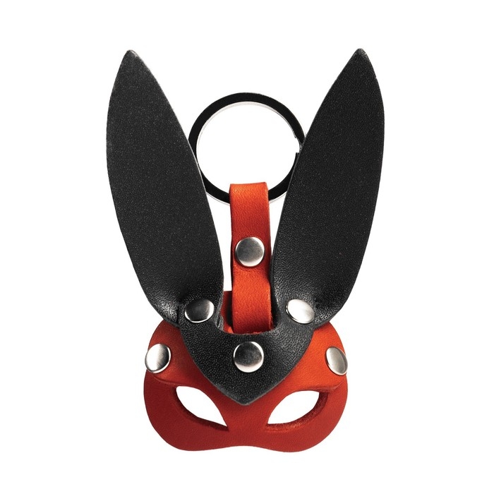 Брелок кожаный для автомобильного ключа, маска - заяц, натуральная кожа 9710409 Брелок кожаный для автомобильного ключа, маска - заяц, натуральная кожа 9710409