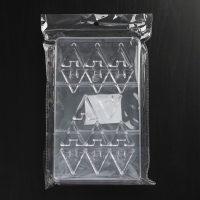 Форма для конфет и шоколада &laquo;Хеопс&raquo;, 14 ячеек, 20&times;12&times;2,5 см, цвет прозрачный