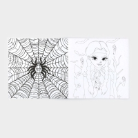 Хэллоуин. Раскраска-антистресс &laquo;Готические подружки&raquo;, 21 х 21 см