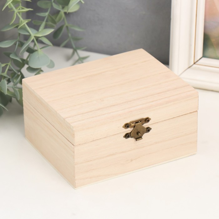 Шкатулка для росписи дерево "Сундучки"набор 3 шт 6,8х12,8х10,4 5,6х10,9х7,8 4,2х8,8х5,3 см