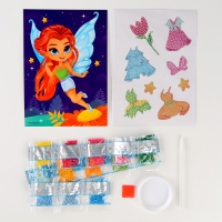 Алмазная мозаика с частичным заполнением для детей. Наряди персонажа &laquo;Фея&raquo;
