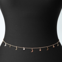 Портупея &laquo;Талия&raquo; звёзды, цвет белый в золоте, 68 см + 25 см удлинитель
