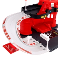 Парковка &laquo;Пожарная станция&raquo;, с металлическими машинкой и вертолётом