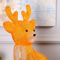 Светодиодная фигура &laquo;Оленёнок&raquo; 31 &times; 38 &times; 17 см, акрил, 50 LED, 220 В, свечение белое