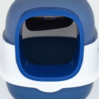 Туалет закрытый с УФ-лампой для уничтожения запаха 39 х 56 х 40 см, синий