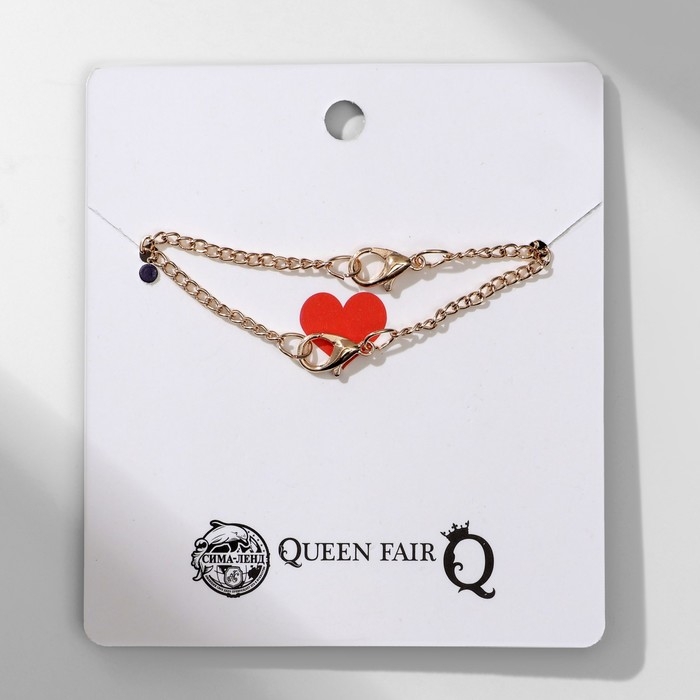 Кулоны &laquo;Неразлучники&raquo; космонавт и космос, цветные в золоте, 45 см