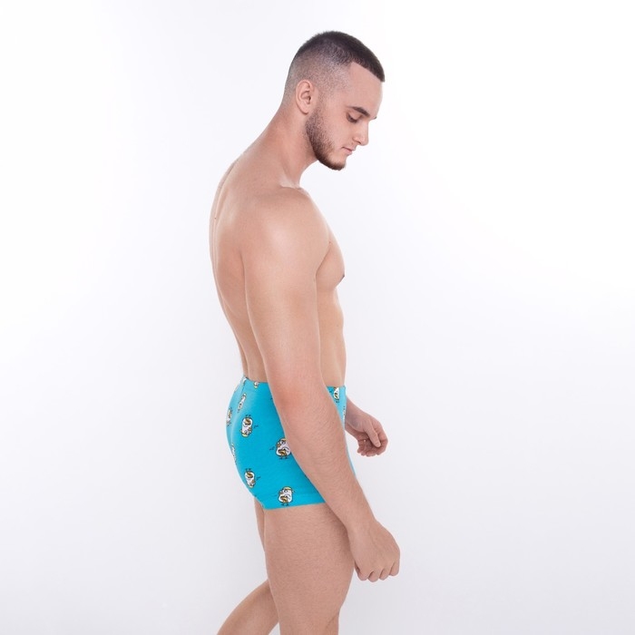 Трусы мужские боксеры «Гуси», цвет голубой, размер 48 (M) Трусы мужские боксеры «Гуси», цвет голубой, размер 48 (M)