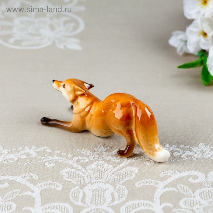 Сувенир &laquo;Лиса - плутовка&raquo;, 14&times;5&times;5 см, микс, фарфор