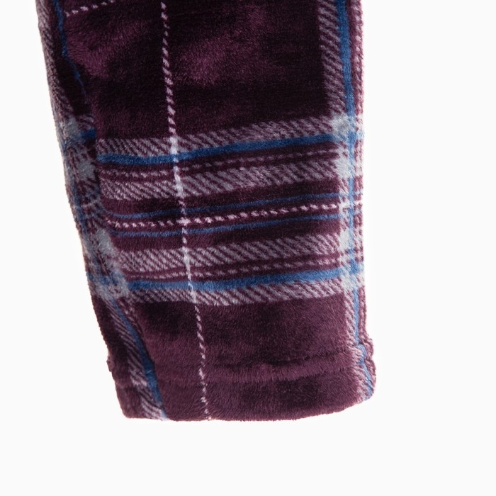 Халат мужской LoveLife &laquo;Клетка&raquo; Вид 1, one size, микрофибра, 100% п/э, 250 г/м2