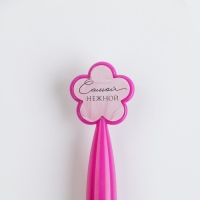 Ручка &laquo;8 Марта&raquo;,пластик, с цветок, на подложке-ваза