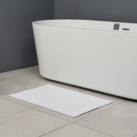 Коврик для ванной и туалета SAVANNA, полиэстер, 80&times;50 см, цвет молочный