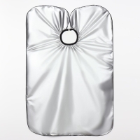 Накидка парикмахерская двусторонняя, цвет серебристый/чёрный Накидка парикмахерская двусторонняя, цвет серебристый/чёрный