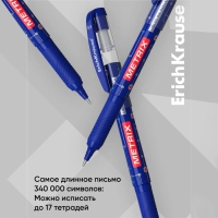 Ручка-роллер Erich Krause METRIX, узел 0.5, чернила синие, длина письма 1200 метров Ручка-роллер Erich Krause METRIX, узел 0.5, чернила синие, длина письма 1200 метров