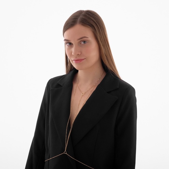 Портупея &laquo;Геометрия&raquo; треугольники, цвет золото