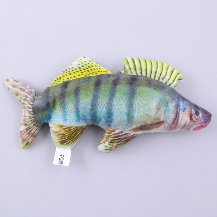 Игрушка для кошек с мятой &laquo;&lrm;Судак&raquo;&lrm; из текстиля, 20 см