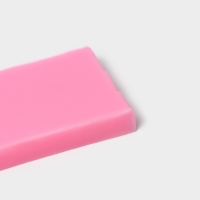 Молд &laquo;Съешь меня&raquo;, сиилкон, 6&times;3,5&times;0,8 см, цвет розовый