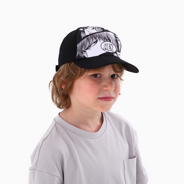 Кепка детская для мальчика Hey,аниме, р-р 52-54, 5-7 лет
