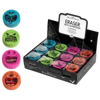 Ластик с точилкой FunGraphix Monsters, МИКС Ластик с точилкой FunGraphix Monsters, МИКС