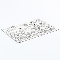 Магнит-раскраска многоразовая &laquo;Морские жители&raquo;, 14,8 &times; 21 см