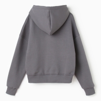 Толстовка женская НАЧЁС, цвет тёмно-серый, размер 42-46 (ONE SIZE)