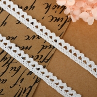 Кружево вязаное, 10 мм &times; 15 &plusmn; 1 м, цвет белый