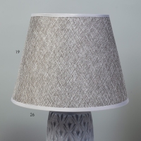 Настольная лампа "Арнелла" Е14 40Вт серый 22,5х22,5х35 см RISALUX Настольная лампа "Арнелла" Е14 40Вт серый 22,5х22,5х35 см RISALUX