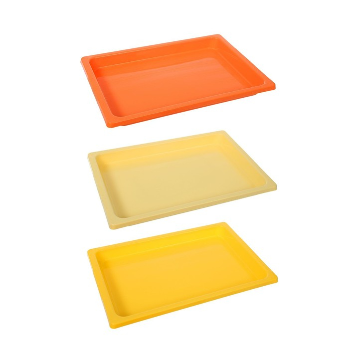 Набор подносов для заморозки пельменей, 36×25×3 см, 3 шт, цвет МИКС Набор подносов для заморозки пельменей, 36×25×3 см, 3 шт, цвет МИКС