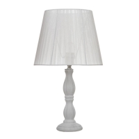Лампа настольная 16628/1WT E14 40Вт белый 25х25х48 см RISALUX