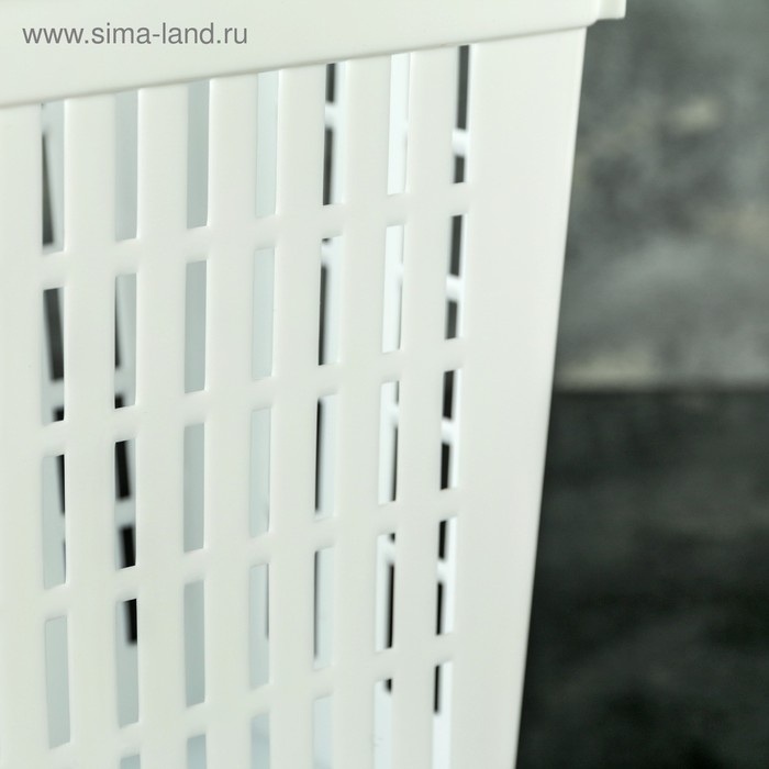 Корзина для хранения, 29&times;13&times;17 см, цвет белый