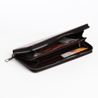 Портмоне мужское на молнии, отдел для купюр, для карт, для монет, цвет коричневый Портмоне мужское на молнии, отдел для купюр, для карт, для монет, цвет коричневый