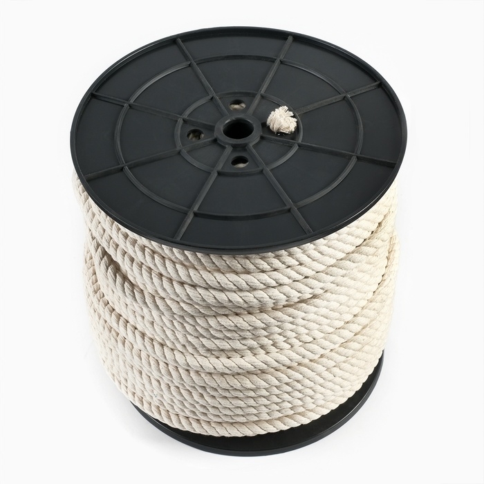 Канат хлопчатобумажный 12 мм (120 м) белый Канат хлопчатобумажный 12 мм (120 м) белый