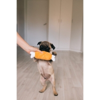 Игрушка для собак "Мягкая косточка" с пищалкой, 19 см, коричневая Игрушка для собак "Мягкая косточка" с пищалкой, 19 см, коричневая