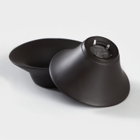 Набор для чайной церемонии керамический &laquo;Глина&raquo;, 11 предметов: 8 пиал 40 мл, чайник, молочник, ступка, цвет коричневый