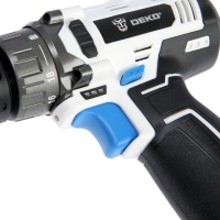 Дрель-шуруповерт DEKO GCD12DU3 SNOW WHITE SET1, 12 В, Li-Ion, 32 Нм, 1.5 Ач, 400/1500 об/мин