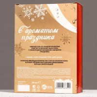 Новогодний подарочный набор косметики &laquo;Сияй в Новом Году!&raquo;, гель для душа 250 мл и мочалка для тела, ЧИСТОЕ СЧАСТЬЕ